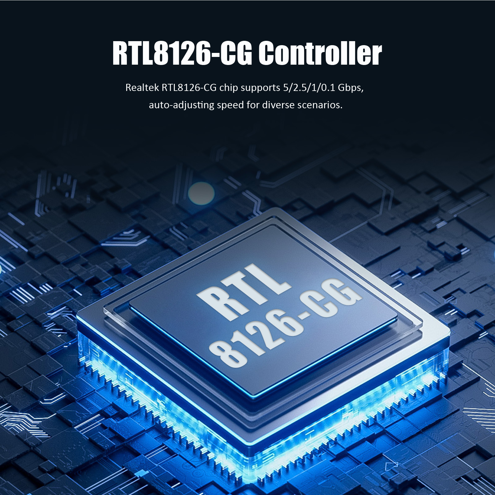 LE8126P 5Gb PCIe Network Card for Desktop PC/Server, RJ45 Port, WOL, PXE Legacy BIOS and UEFI