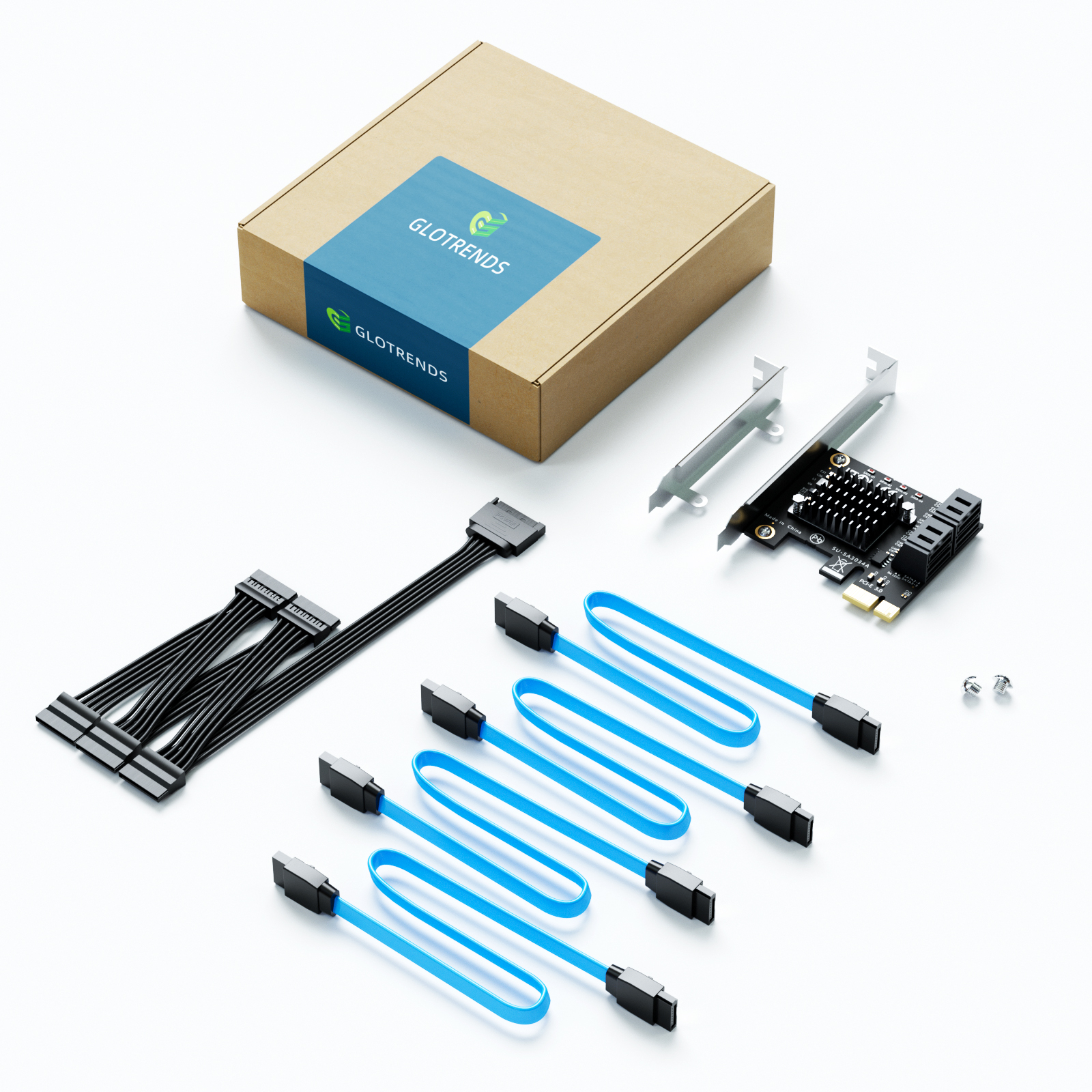 SA3034C 4-Port SATA Expansion Card, PCIE X1 Interface