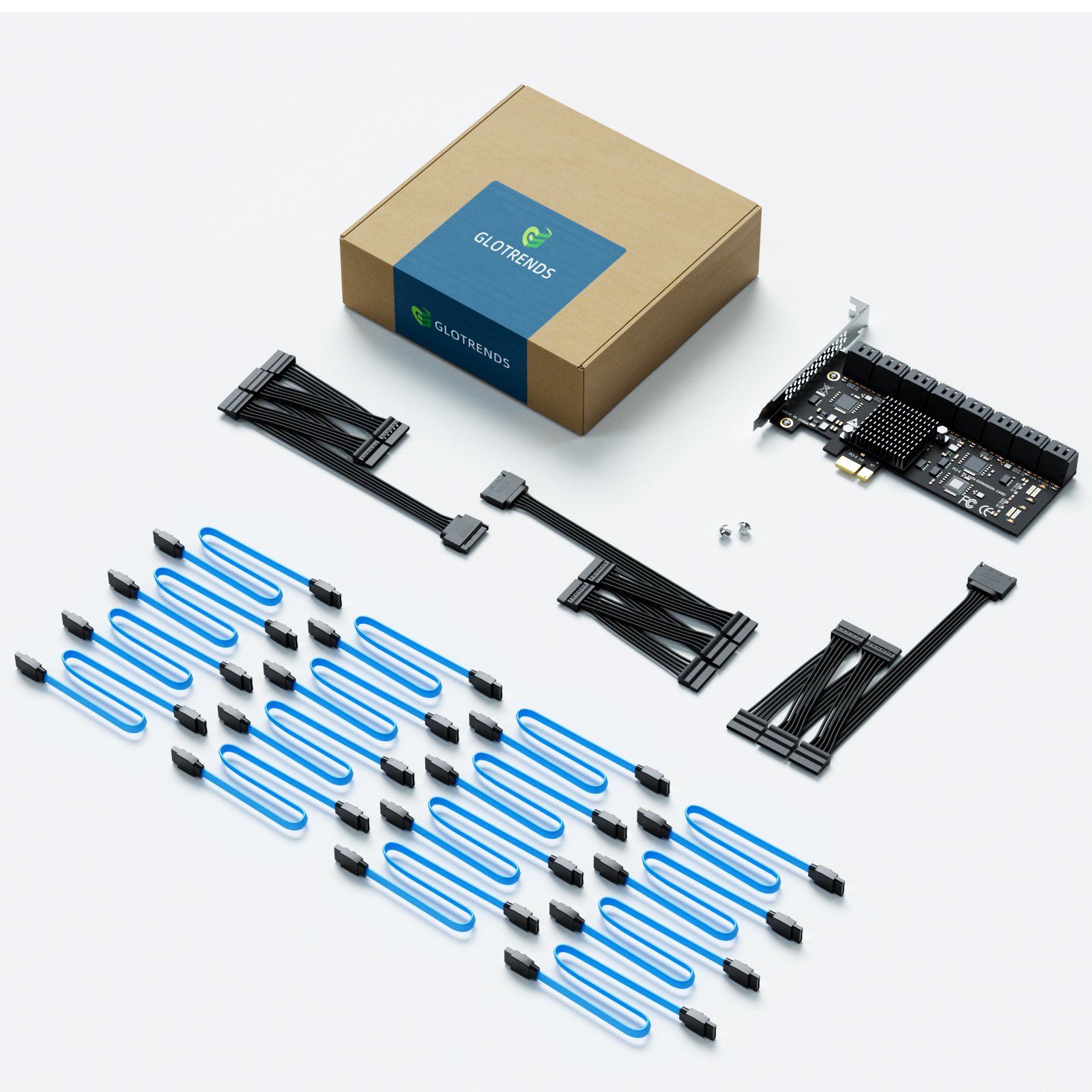 SA3116C 16-Port SATA Expansion Card, PCIE X1 Interface
