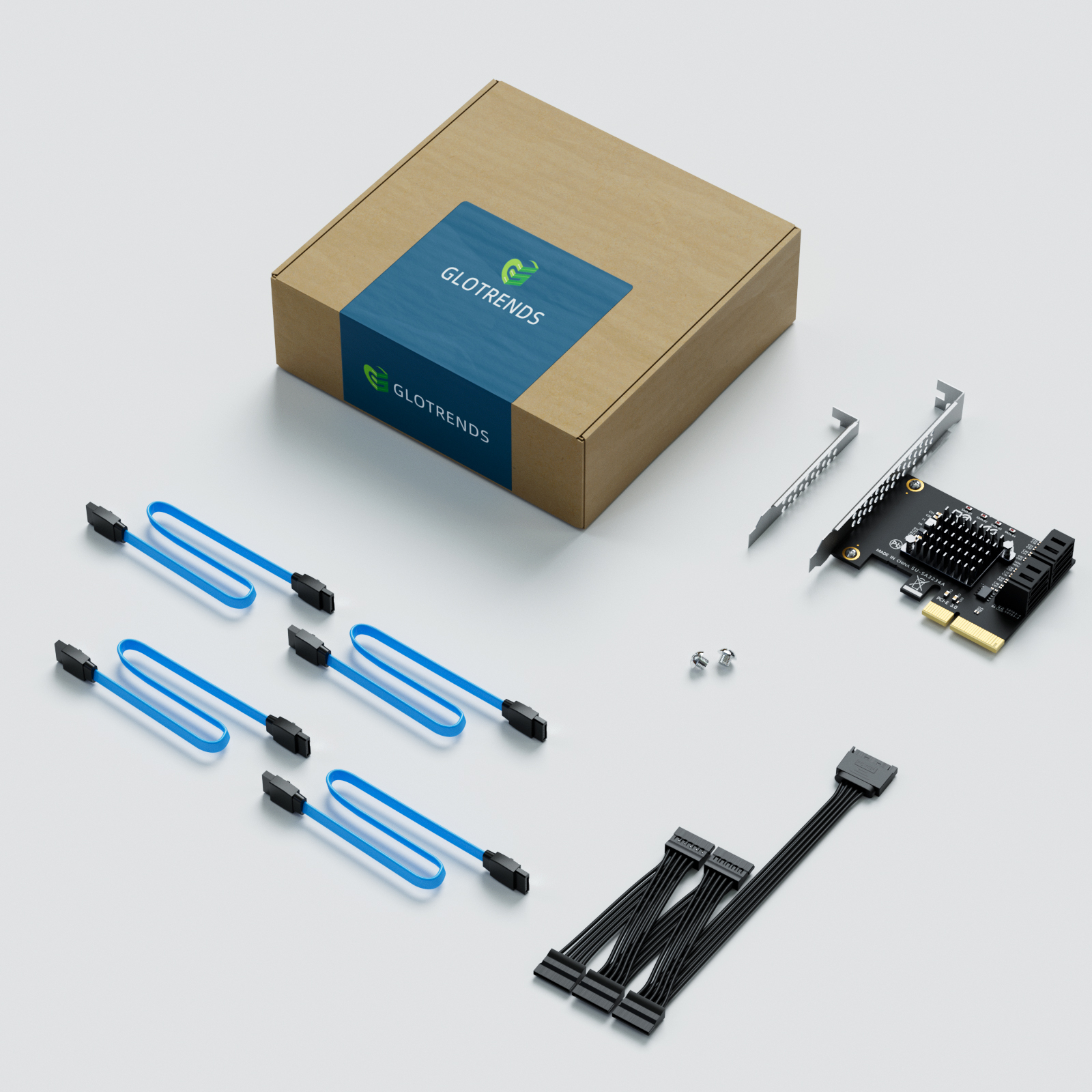 SA3234C 4-Port SATA Expansion Card, PCIE X4 Interface