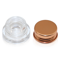 5ml 3ml Concentrate glass jar with Metal lid