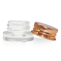 5ml 3ml Concentrate glass jar with Metal lid