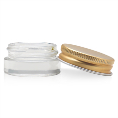 9ml 7ml Concentrate glass jar with Metal lid
