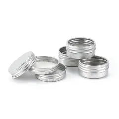 5g 10g 20g 110g 150g silver jar container cosmetic cream jar empty aluminum can jar with screw lid