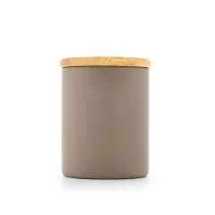 Wholesale Kitchen Storage Tea Coffee Sugar Borosilicate Jars Airtight Glass Spice Jars Container With Bamboo Lids