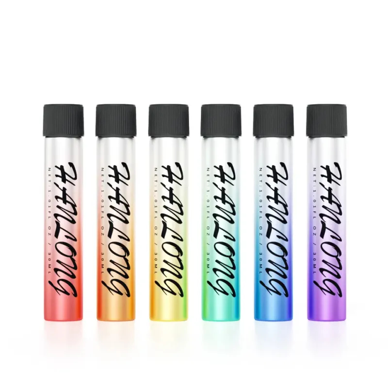Wholesale 90mm 116mm 120mm 125mm custom design flower stash child proof packaging child resistant pre glass tubes with cap