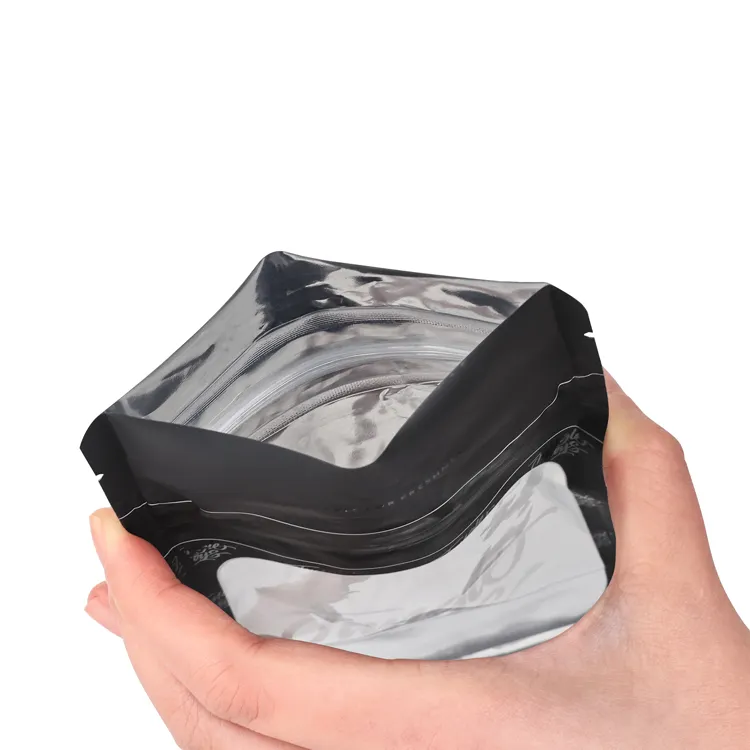 Custom 3.5g Stand Up Plastic PVC Smell Proof Zipper Bags Frosted Ziplock Child Resistant Packaging Mylar Bag With Zipper