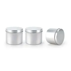 Empty aluminum metal jar tobacco container tin can aluminum cosmetic cream jar for candles