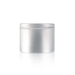 Empty aluminum metal jar tobacco container tin can aluminum cosmetic cream jar for candles