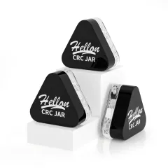 3ml 5ml 9ml Extract Container Glass Jar Child Resistant Cap Eye Cream Cosmetic Packaging Polygon Concentrate Jar