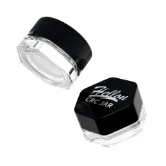 Wholesale 3ml 5ml 7ml 9ml transparent clear round child proof safe flower concentrates glass jars with child resistant cap