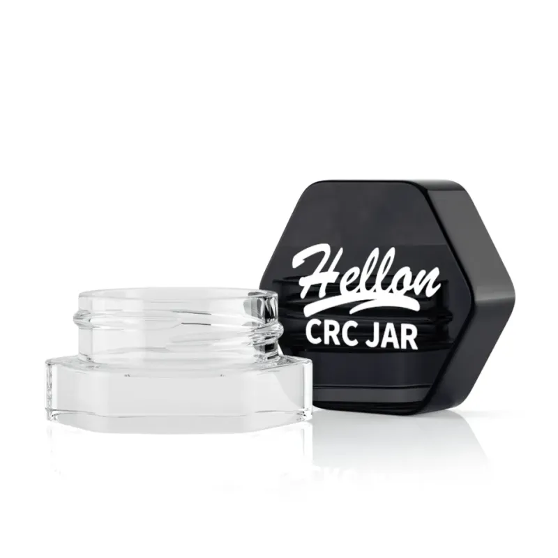 3g 5g 7g 9g child resistant eye cream custom square small glass jar cube concentrate container luxury glass jars for flower