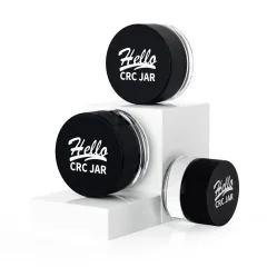 3g 5g 7g 9g Customized Logo Transparent CRC Jars Child Proof Cap Eye Cream Polygon Small Concentrate Jar