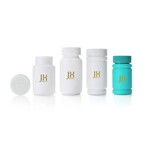 Custom 40ml 80ml 100ml 150ml luxury white blue plastic pill bottle pharmaceutical capsule bottle medicine pill bottles