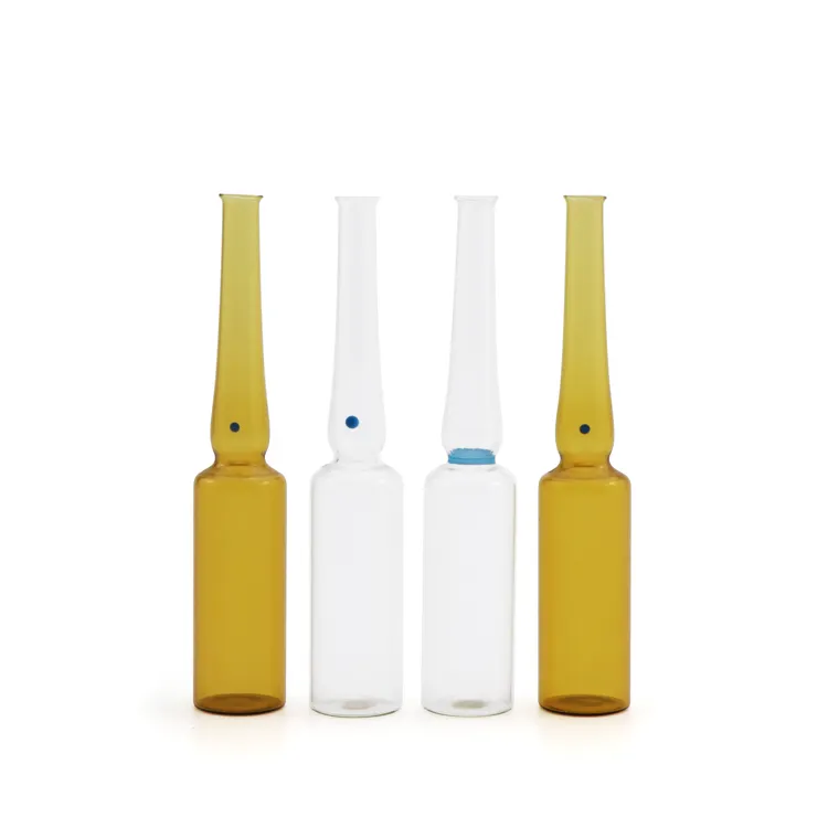 Wholesale clear amber clear injection glass ampoules bottle ampoules vial for pharmaceutical use