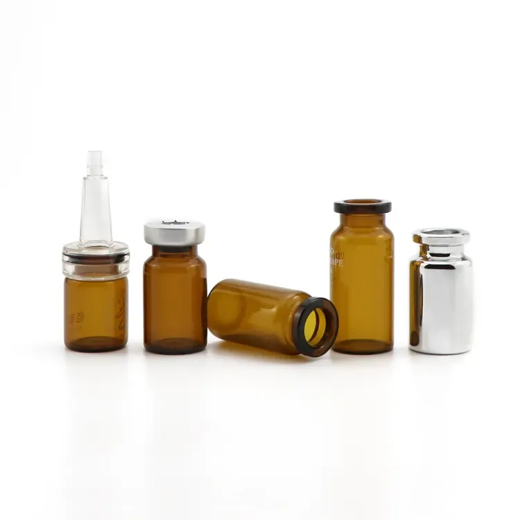 High quality 2-30 ml amber clear tubular injection sterile glass bottles medicine vials for pharmaceutical