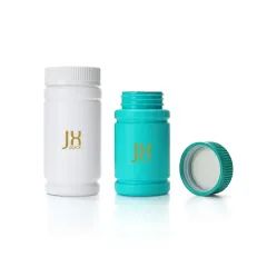 40ml 80ml 100ml 150ml White blue wide mouth plastic bottle for medicine pill capsule vitamin plastic bottle