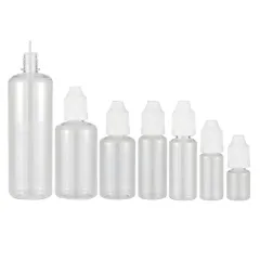 5ml 10ml 15ml 20ml 30ml 50ml 160ml empty plastic dropper bottle squeezable dropper bottles with child proof cap