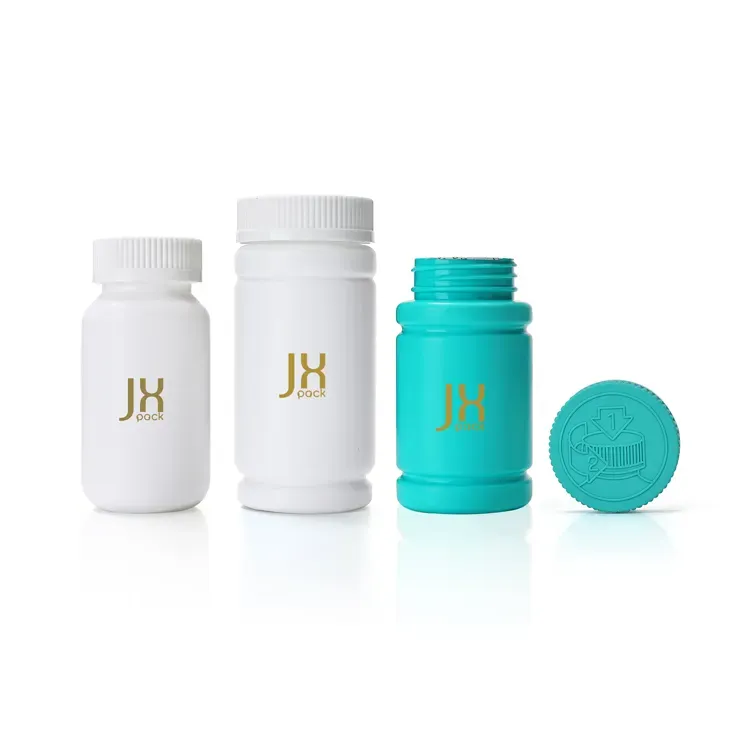 Custom logo 40ml 80ml 100ml 150ml medicine vitamin bottles containers capsule pill bottle plastic packaging bottle