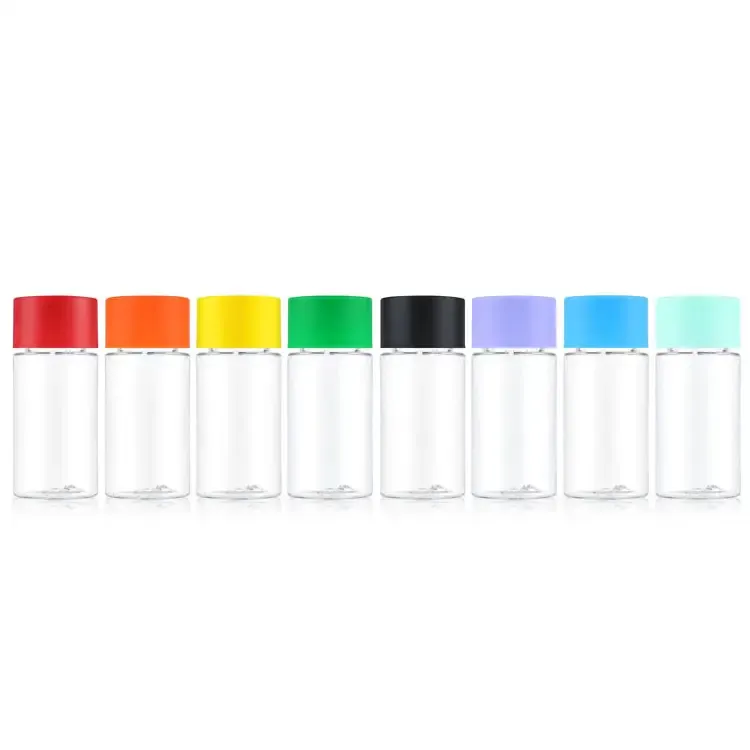 Wholesale custom printed 40ml plastic vial containers child proof plastic bottle for 5 pre packaging