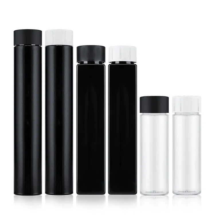 Wholesale 77mm 115mm 130mm King size pre packaging tube with cr lid custom logo square plastic child resistant tube