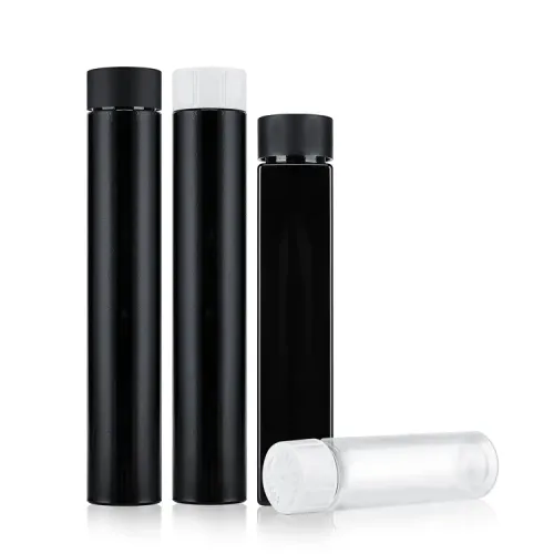 Wholesale 77mm 115mm 130mm biodegradable plastic eco-friendly flower round square packaging tube with child proof lid