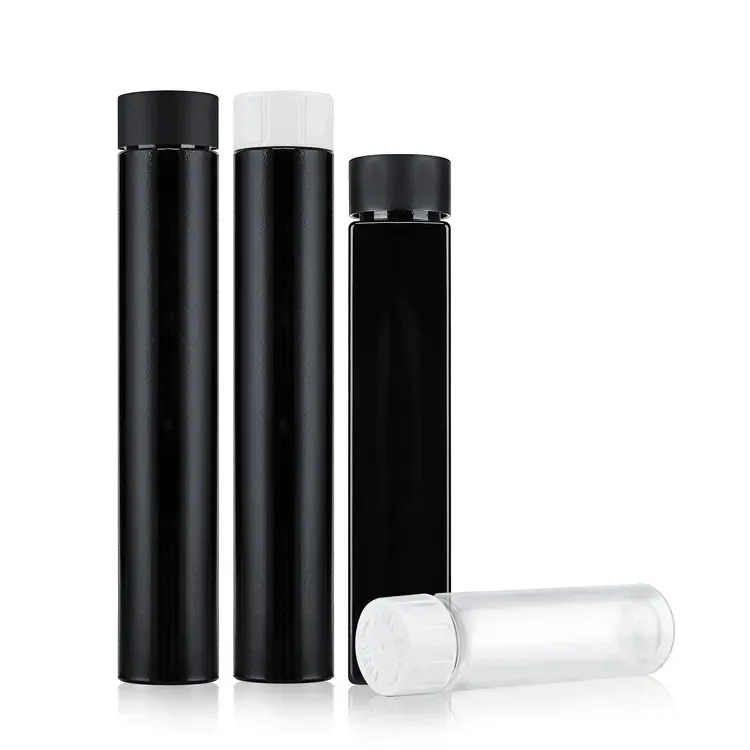 Wholesale 115mm 130mm empty square plastic tube storage test tube container with child proof lid
