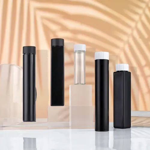 Wholesale 77mm 115mm 130mm King size pre packaging tube with cr lid custom logo square plastic child resistant tube
