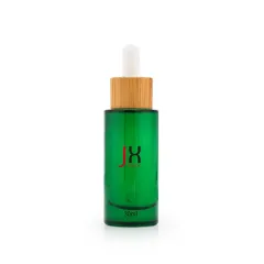 Recycled dropper glass bottle flat shoulder cosmetic bottles transparent for essential oil perfume cosmetic packaging