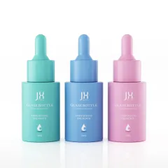 Customized Essential Oil For Cosmetic Packaging Glass Dropper Bottles