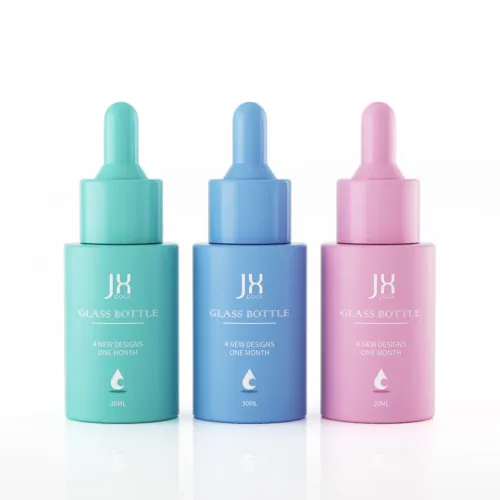 Customized Essential Oil For Cosmetic Packaging Glass Dropper Bottles