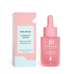 1oz Cosmetic skin care essential oil bottle packaging frosted glass flat shoulder 30ml matte pink serum dropper bottle with box