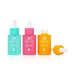 Free Sample 30ml Glass Dropper Essential Oil Bottles Supplier 1oz Frosted Glass Dropper Serum Bottle Cosmetic Packaging Bottle