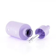 Customize colorful cosmetic glass dropper bottle 30ml flat shoulder glass serum essential oil bottles
