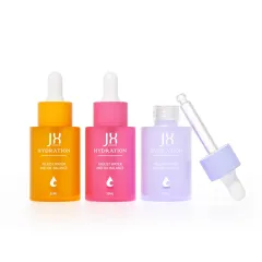Free Sample 30ml Serum Dropper Bottle 1oz Glass Bottles For Essential Oils 50ml Luxury Glass Cosmetic Packaging