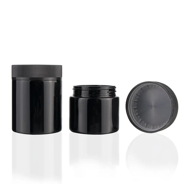 2oz 3oz Dark Violet UV Jar Smell Proof Storage Jar Stash Jar Container