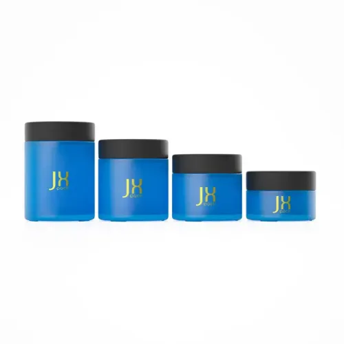 Luxury empty glass jar 1oz 2oz 3oz 4oz glass jar stash jar smell proof storage packaging with child resistant cap
