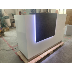 Led Reception Desk Beauty Salon Unique Design Small Reception Table