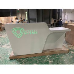 Hot Sale Salon Furniture Reception Desk Stone Service Counter