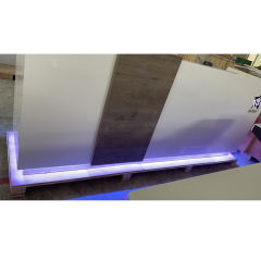 Call Center Table Reception Counters Modern Salon Office Desks Led Reception Desk