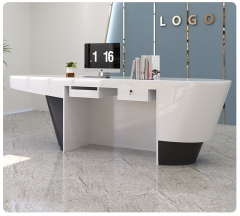 Durable Reception Table Cloth Shop Reception Desk with PC