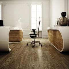 Italian Design Corian Executive Office Table Modern Office Desk White