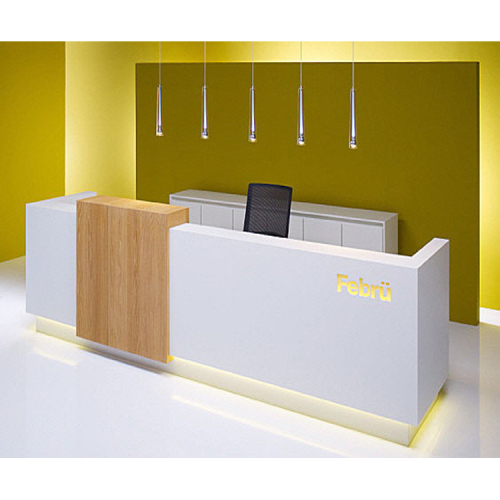 Call Center Table Reception Counters Modern Salon Office Desks Led Reception Desk