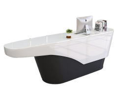 Durable Reception Table Cloth Shop Reception Desk with PC