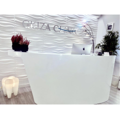 Oval Bowel Shape Front Office Reception Desk with Good Price