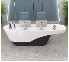 Durable Reception Table Cloth Shop Reception Desk with PC