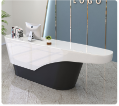 Durable Reception Table Cloth Shop Reception Desk with PC