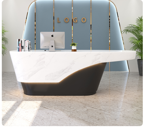 Durable Reception Table Cloth Shop Reception Desk with PC