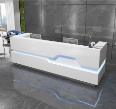 Bespoke Modern Healthcare Artificial Stone Boutique Reception Desk Front Checkout Counter