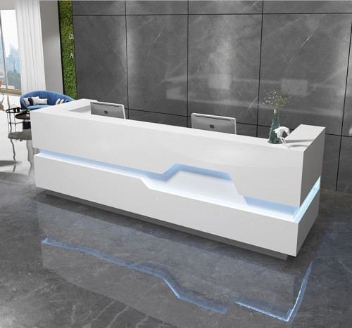 Bespoke Modern Healthcare Artificial Stone Boutique Reception Desk Front Checkout Counter